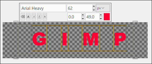 GIMPの使い方「グラデーションテキストを作成する」GIMP２.１０.１２ 